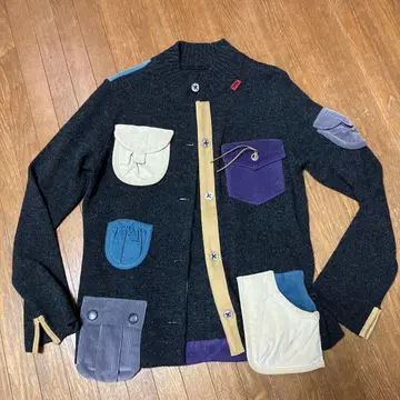 알베로베로 멀티 컬러 포켓 부착 가디건