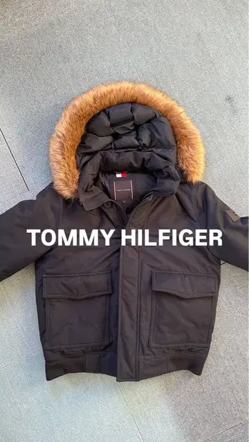 타미힐피거 다운 자켓 네이비 네이비 퍼다운