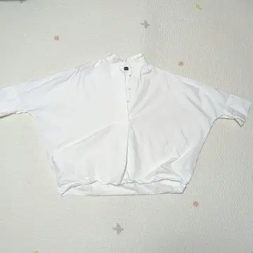 미즈이로 인드 오버 사이즈 화이트 셔츠