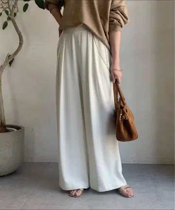 DouDou [ 누적 판매량 2만 장 돌파! ] 턱 와이드 팬츠