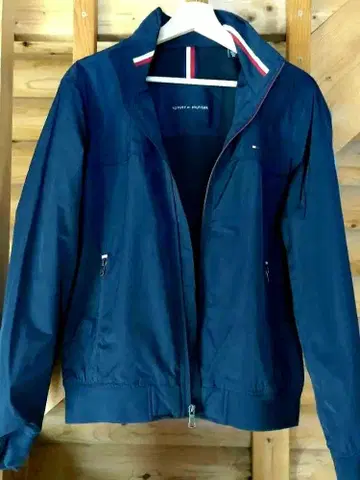TOMMY HILFIGER 네이비 나일론 자켓