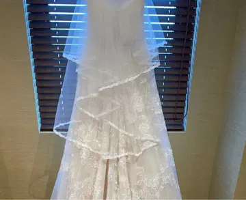 웨딩 베일 숏 레이스