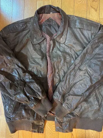 [레어] Roundtree & Yorke 브라운 가죽 자켓