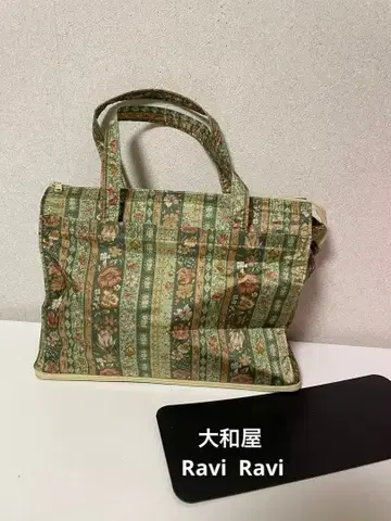 야마토야 Ravi R avi 꽃무늬 토트백 사이즈 조절 가능