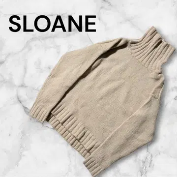 SLOANE 터틀넥 니트 베이지 1 지롱 라무 캐시미어 혼방