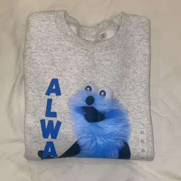 GU 퍼펫순순 헤비 웨이트 맨투맨 풀오버 XL [미사용 새상품]