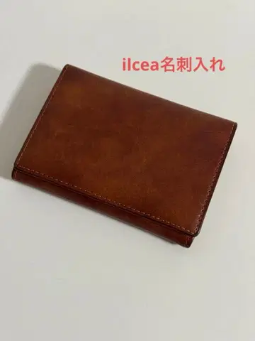 ILCEA sunobbist 천연 가죽 카프 가죽 카드 케이스 명함지갑