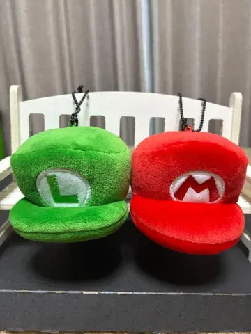 슈퍼 마리오 봉제 인형 모자 세트!!!