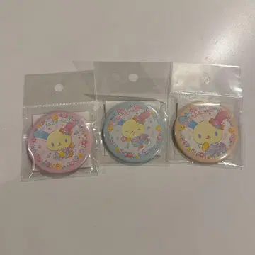 미사용 새상품 우사하나 후와리 플로럴 캔뱃지 3개 세트