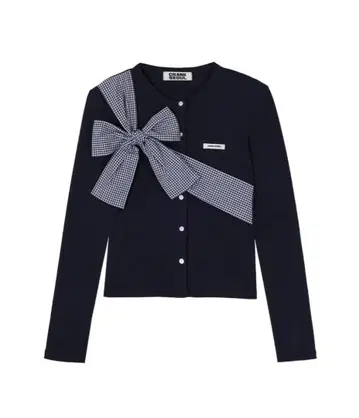 crank 가디건 크랭크 리본 니트 한국 미나 오히나사마