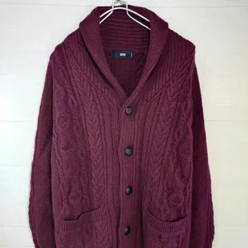 HARE 하레 가디건 숄카라 두꺼운 원단