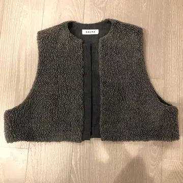 SACRA 사쿠라 보아 푸들 퍼 베스트 그레이 베스트