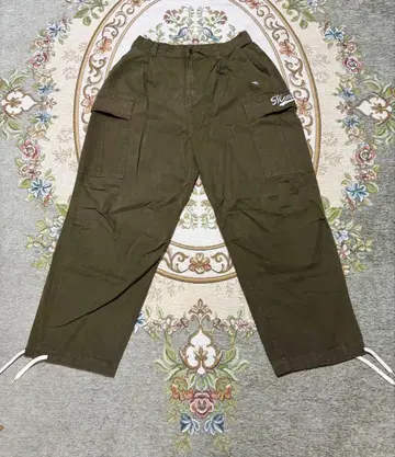 memory 카고 팬츠 올리브색 4 포켓