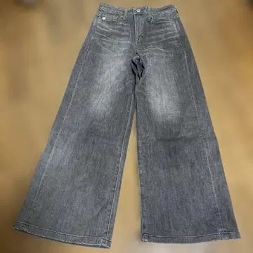 SOMETHING 와이드 데님 그레이