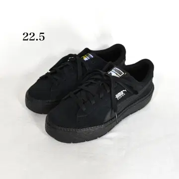 새상품급 푸마 PUMA 스니커즈 스웨이드 플랫폼 22.5