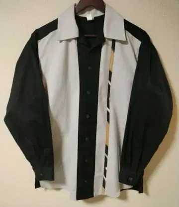 80s 빈티지 셔츠 볼링풍 구제 의류 멋스러운 오버사이즈