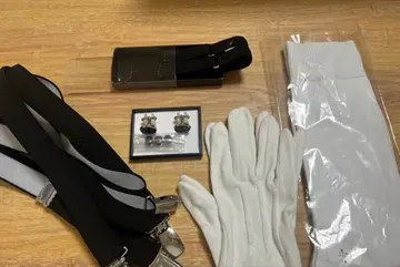 신랑 남성용 턱시도 셔츠 잡화 세트