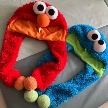 USJ 엘모 쿠키 몬스터 모자 2개 세트