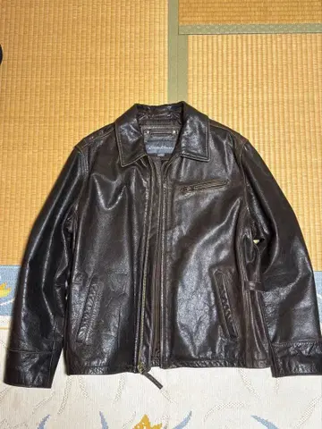 Eddie Bauer 에디 바우어 다크 브라운 가죽 자켓