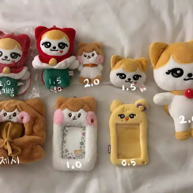 아이브 리즈 레이 미니브 미니니 인형 포카홀더 키링 응원봉커버