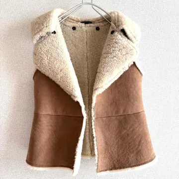 [ TOMMY HILFIGDR ] 타미힐피거 무스탕 베스트 리버서블