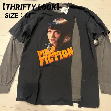 THRIFT LOOK 펄프 픽션 가공 레이어드 롱티 리메이크
