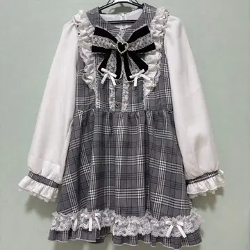 DearMyLove 장미 레이스 진주 리본 하트 비쥬 원피스 유메텐보