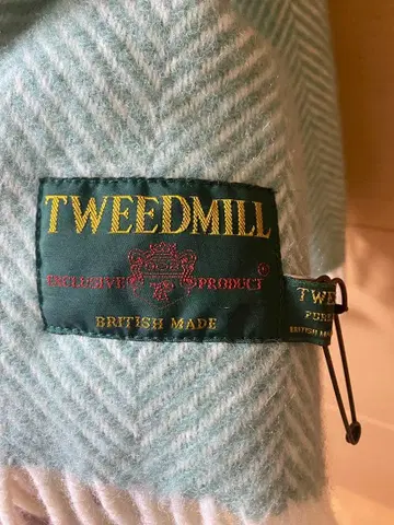 TWEEDMILL 헤링본 머플러 민트 그린