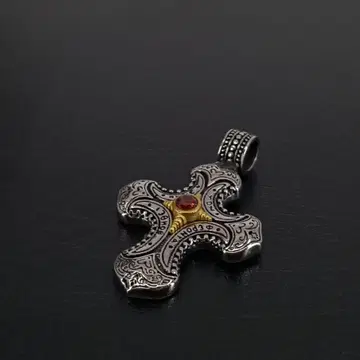 십자가 펜던트 목걸이 실버 은 로사리오