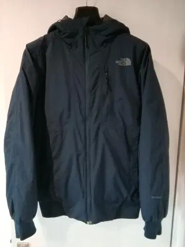 THE NORTH FACE 후드 부착 다운 자켓 네이비