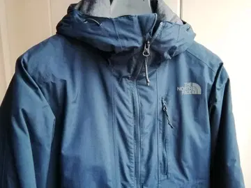 THE NORTH FACE 후드 부착 다운 자켓 네이비