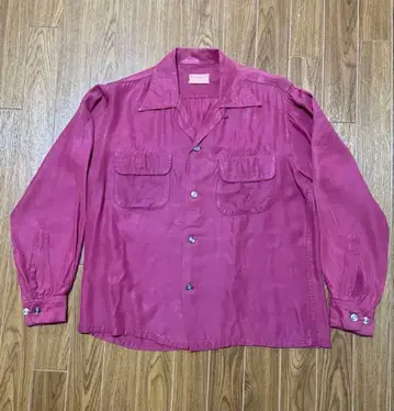 추정 50s~60s? Buckingham 오픈 카라 셔츠 아세테이트