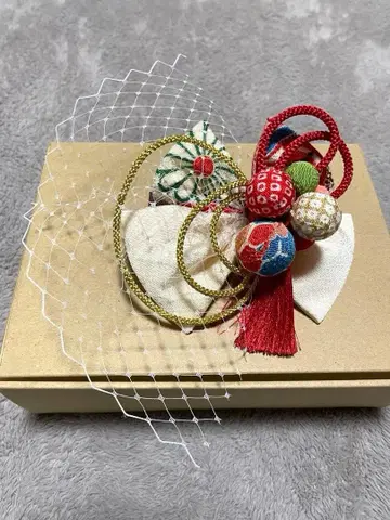 머리 장식 일본 의류 와다마 헤어 액세서리 기모노 시치고산