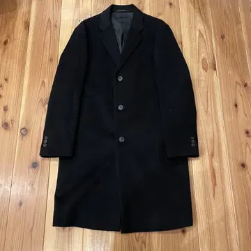 유니클로 울 캐시미어 체스터 코트 M 사이즈 블랙