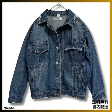 [ 새상품급 ] G 자켓 데미지 빅 루즈 M 우먼 긴팔