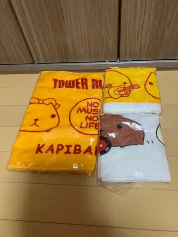 카피바라상 타워 레코드 콜라보 페이스 타월 3장 세트