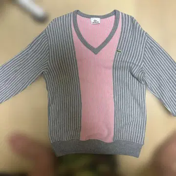 LACOSTE 스트라이프 니트 스웨터