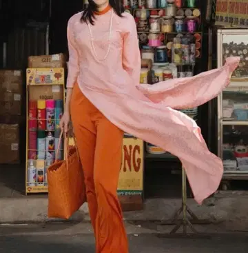 테트용 모던 아오자이 [ 호아 가이 ] Size S