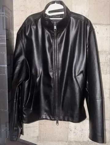 ZARA 자라 가죽 자켓 더블 지퍼 블랙