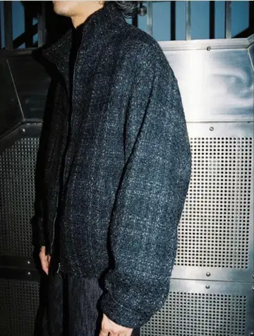 [ 미사용품 ] ALPACA SILK TWEED ZIP M 사이즈