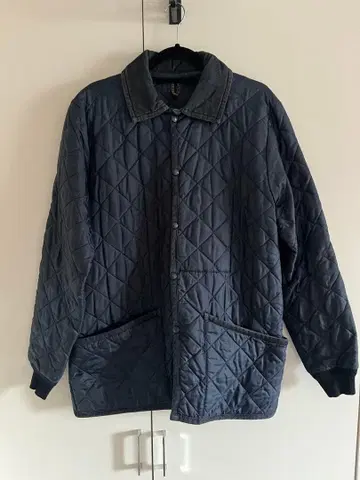 LAVENHAM/L 사이즈/네이비 퀼팅 자켓