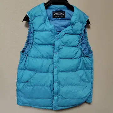 AUTHENTIC WEAR 아쿠아 블루 다운 베스트