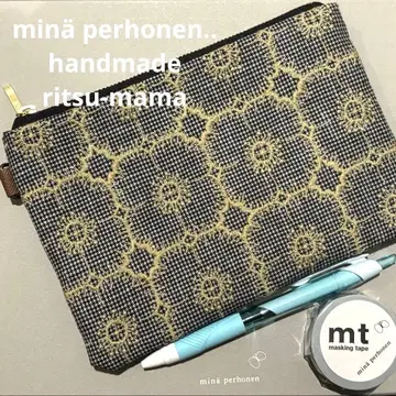 미나 페르호넨 핸드메이드 펜 케이스 파우치 anemone