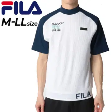 FILA 골프 셔츠 모크넥 와플 택 포함 미사용 새상품 T셔츠 화이트