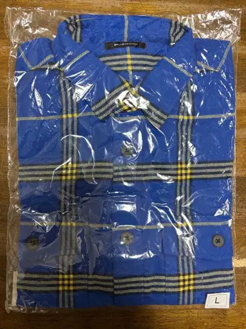 BUMP OF CHICKEN BFly Plaid Shirts L 블루