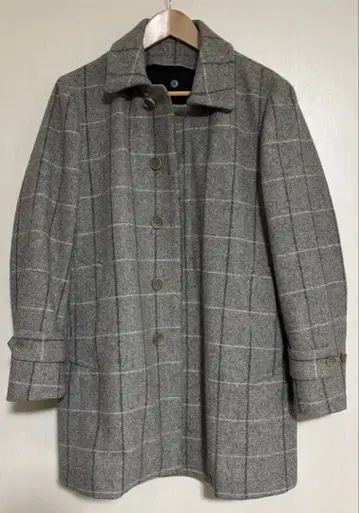 UNITED ARROWS 스텐카라 코트 그레이 체크