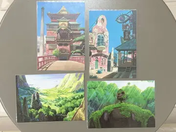 미타카의 숲 지브리 미술관 한정판 엽서 4종