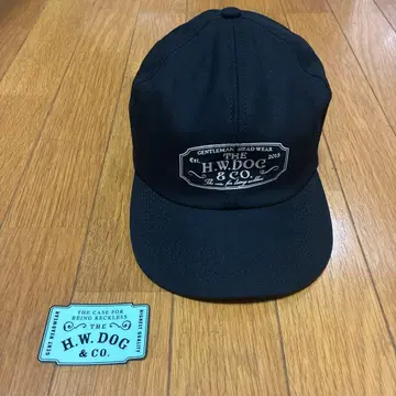 H.W.DOG & CO. 블랙 워크캡