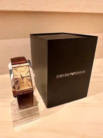 [ 새상품급 ] 엠포리오 아르마니 아날로그 손목시계 실버