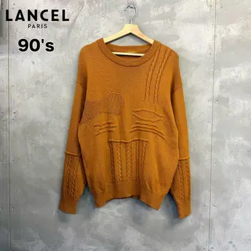 90's Lancel 니트 스웨터 란셀 후쿠스케 제조